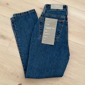 Everlane The Curvy 90s Cheeky Straight Jean No Stretch High Waist 24 Ankle